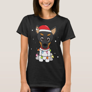 Toy Fox Terrier Weihnachtslicht Mama Vater Dog Ges T-Shirt