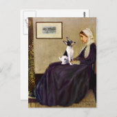 Toy Fox Terrier - Whistlermutter Postkarte (Vorne/Hinten)