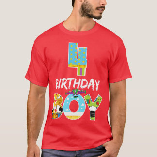 Toy Funny 4. Geburtstag Story Bday Geschenk für Ju T-Shirt