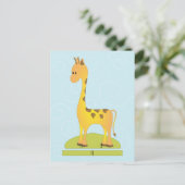 Toy Giraffee Postkarte (Stehend Vorderseite)