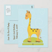 Toy Giraffee Postkarte (Vorne/Hinten)