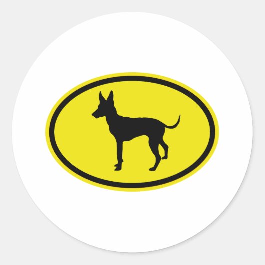 Toy Manchester Terrier Runder Aufkleber (Vorderseite)