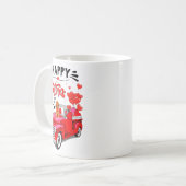 Toy Odle Heart Red Truck Happy Valentine Day Dog Kaffeetasse (Vorderseite Links)