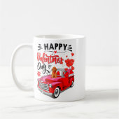 Toy Odle Heart Red Truck Happy Valentine Day Dog  Kaffeetasse (Links)