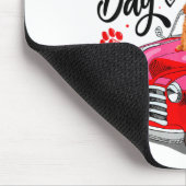 Toy Odle Heart Red Truck Happy Valentine Day Dog  Mousepad (Ecke)