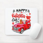 Toy Odle Heart Red Truck Happy Valentine Day Dog Mousepad (Mit Mouse)