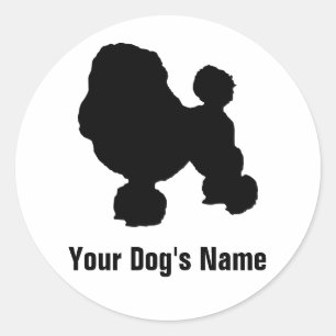 Toy Poodle ト イ プ ド ル ・ Runder Aufkleber