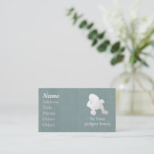 Toy Poodle Biz Card Visitenkarte (Stehend Vorderseite)