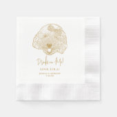 Toy Poodle Dog Personalisierte Drinks auf Me Napki Serviette (Vorderseite)