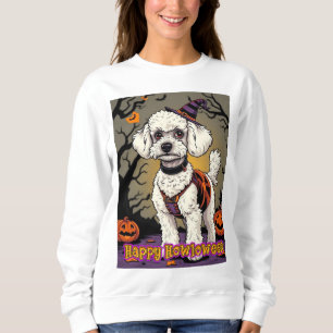 Toy Poodle Frohes Howloween Sweatshirt