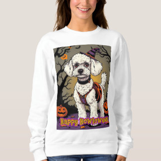 Toy Poodle Frohes Howloween Sweatshirt