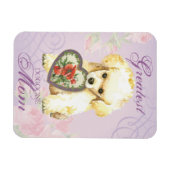 Toy Poodle Heart Mama Magnet (Horizontal)