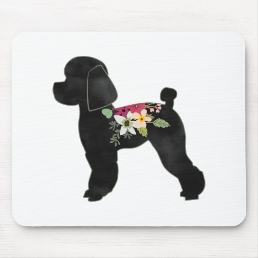 Toy Poodle Hund Breed Boho Silhouette Mousepad (Vorne)