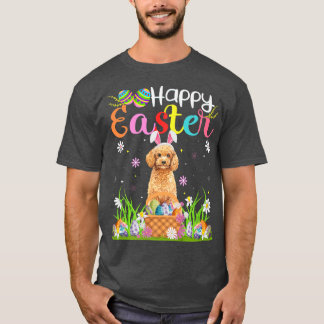 Toy Poodle Hund Bunny Egg Hunt Funny Toy Poodle Ha T-Shirt