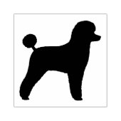 Toy Poodle Hund Rasse Silhouette Gummistempel (Prägung)
