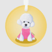 Toy Poodle KiniArt Ornament (Rückseite)