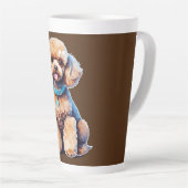 Toy Poodle Latte Tasse (Rechte Ecke)