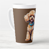 Toy Poodle Latte Tasse (Linke Ecke)