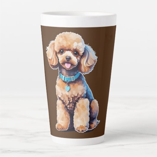 Toy Poodle Latte Tasse (Vorderseite)