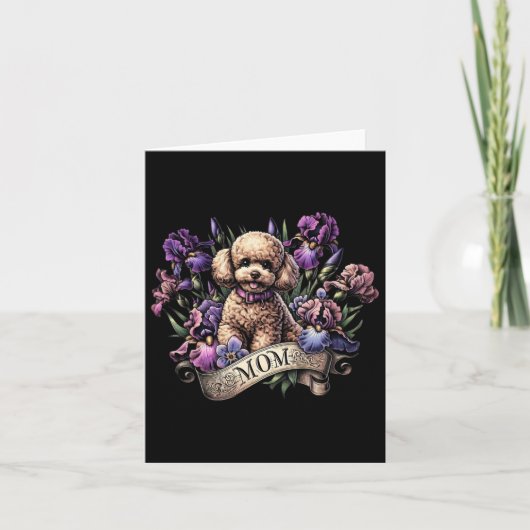 Toy Poodle Mama Mütter Day Ire Karte (Vorderseite)