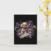Toy Poodle Mama Mütter Day Ire Karte (Gelbe Blume)