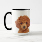 Toy Poodle personalisierte Mug Tasse (Links)