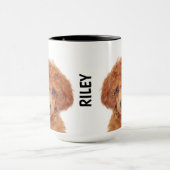 Toy Poodle personalisierte Mug Tasse (Zentrum)