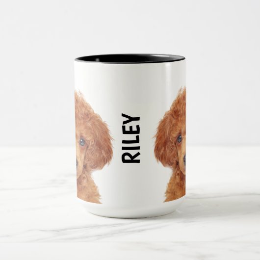 Toy Poodle personalisierte Mug Tasse (Zentrum)
