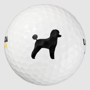 Toy Poodle Silhouette Golfball