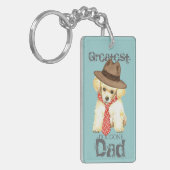 Toy Poodle Vater Schlüsselanhänger (Vorderseite links)