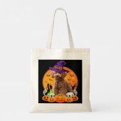 Toy Poodle Witch Pumpkin Dog Lover Funny 186 Tragetasche (Rückseite)