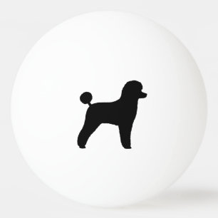 Toy-Pudel-Silhouette Tischtennisball