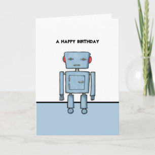 Toy Robot Birthday Card Karte