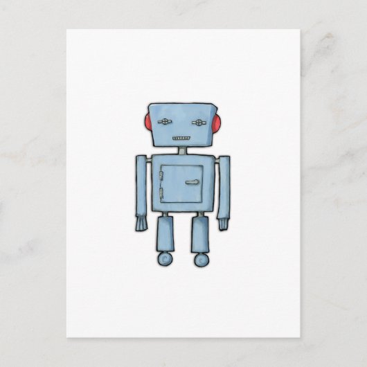 Toy Robot Postcard Postkarte (Vorderseite)