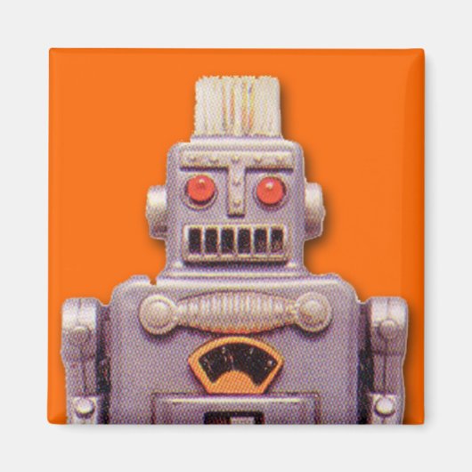 Toy Robot Square Magnet (Vorne)