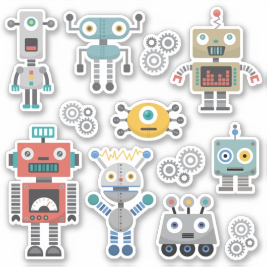 Toy Robots Vinyl Aufkleber (Vorderseite)