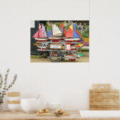 Toy Sailboats, Luxembourg Gardens, Paris Poster (Küche)