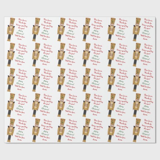 Toy Soldier Brief von Weihnachten Weihnachten Geschenkpapier (Flach)