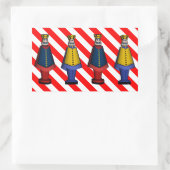 Toy Soldier Generäle Rechteckiger Aufkleber (Tasche)