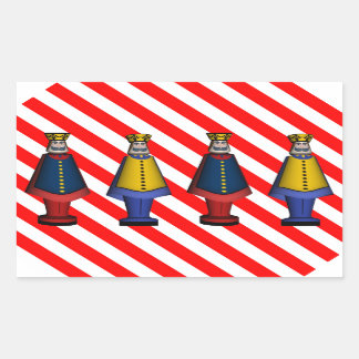 Toy Soldier Generäle Rechteckiger Aufkleber