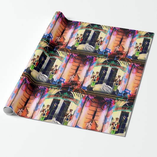 Toy Soldier Happy Holiday Wrapping Paper Geschenkpapier (Ungerollt)