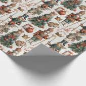Toy Soldier Mice Christmas Pattern Geschenkpapier (Ecke)