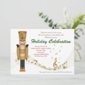 Toy Soldier Weihnachts-Party Einladung (Stehend Vorderseite)