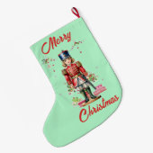 Toy Soldier Weihnachtsbaum Großer Weihnachtsstrumpf (Rückseite (Hängend))