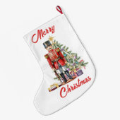 Toy Soldier Weihnachtsbaum Großer Weihnachtsstrumpf (Rückseite (Hängend))