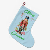 Toy Soldier Weihnachtsbaum Großer Weihnachtsstrumpf (Vorderansicht (hängend))