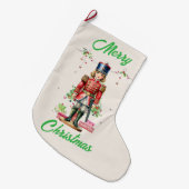 Toy Soldier Weihnachtsbaum Großer Weihnachtsstrumpf (Vorderansicht (hängend))