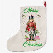 Toy Soldier Weihnachtsbaum Großer Weihnachtsstrumpf (Rückseite)