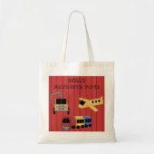 Toy Theme Train Plane Wrecker Truck Tote Bag Tragetasche (Vorne)