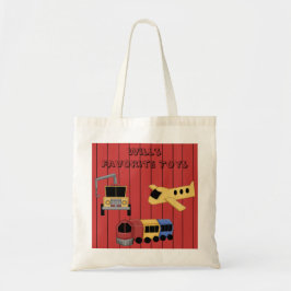 Toy Theme Train Plane Wrecker Truck Tote Bag Tragetasche
